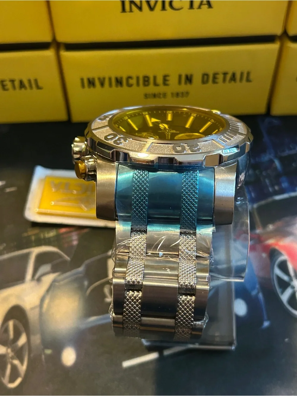 Invicta Coalition Forces 58mm Gold and Black Men's Chronograph Watch